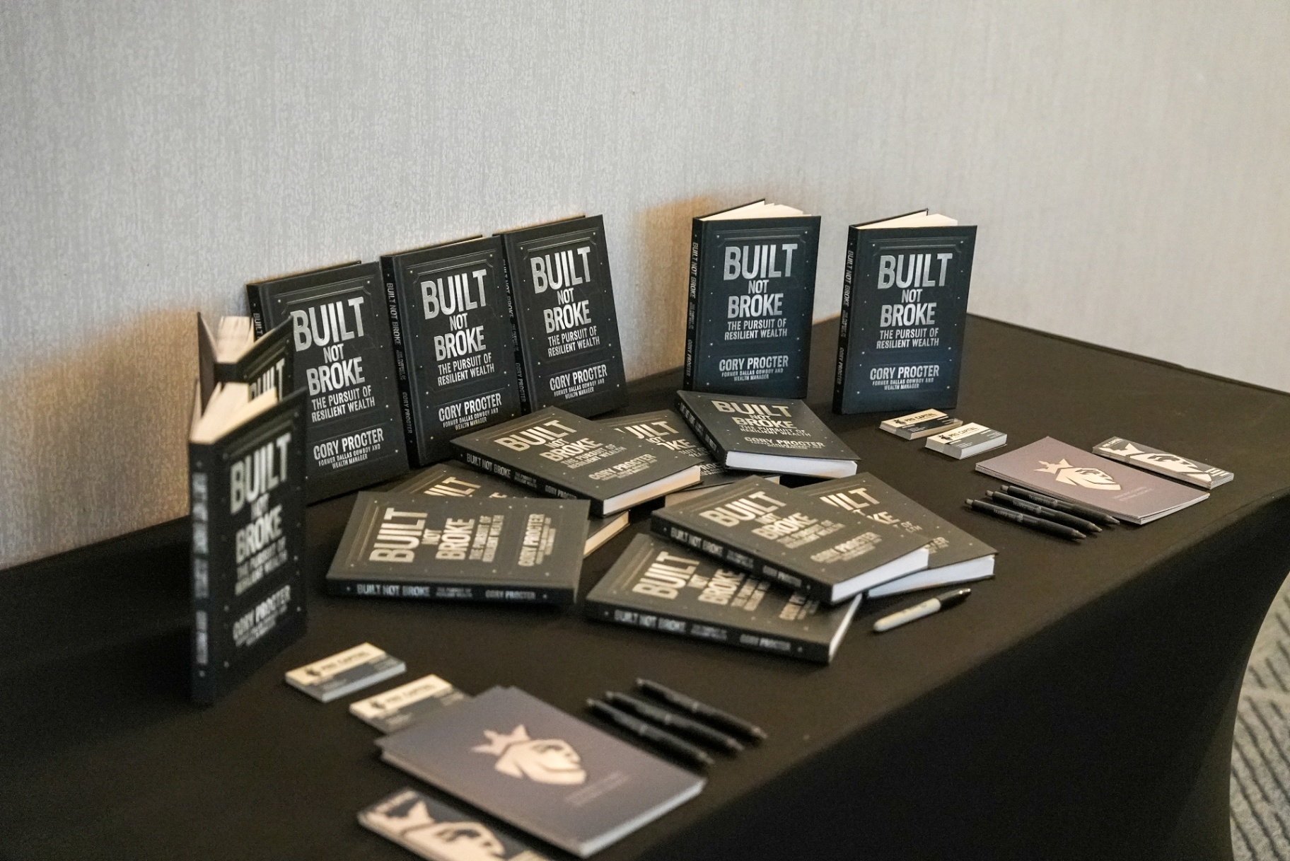 Built Not Broke books on display