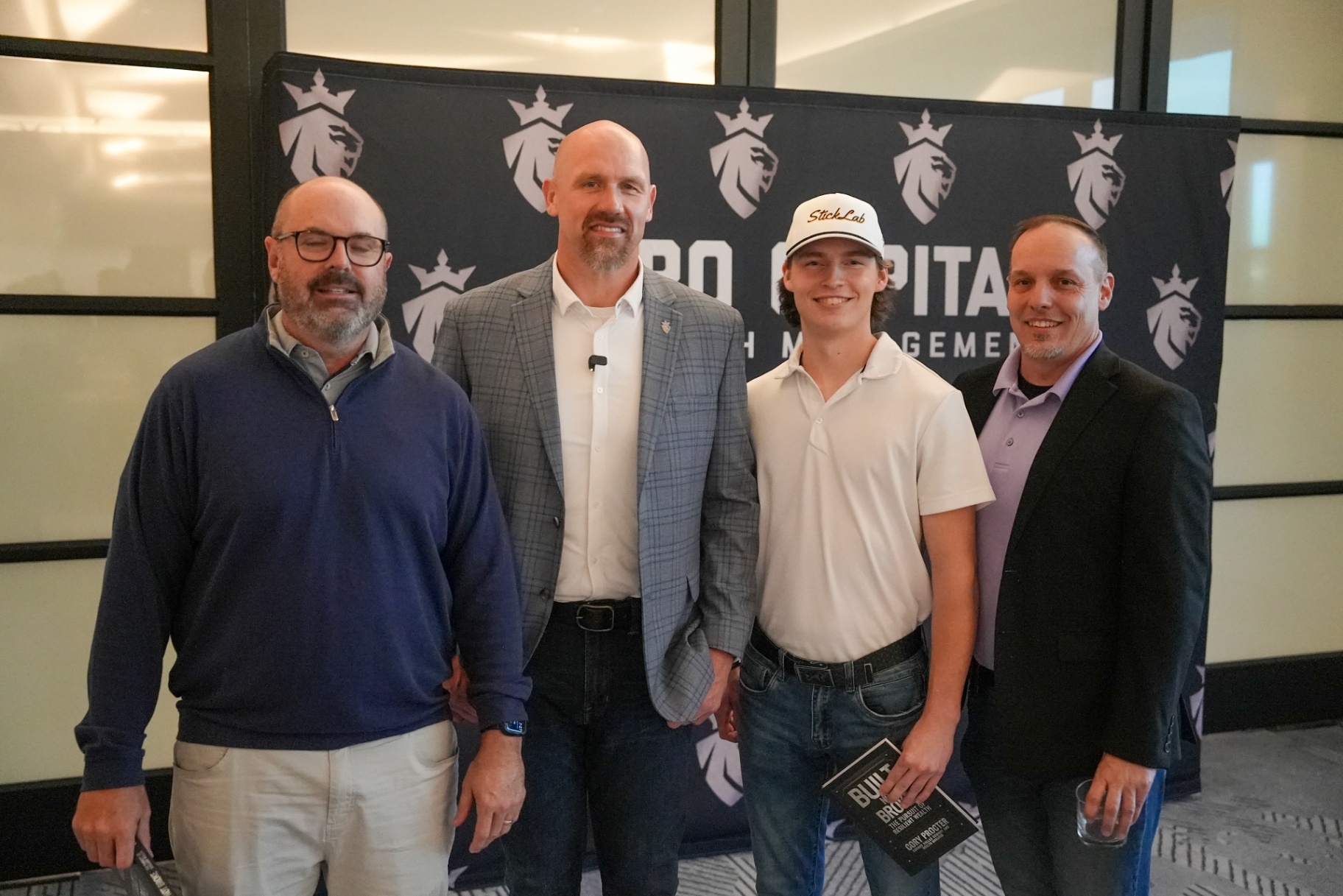 Cory Procter with Pro Capital clients at event